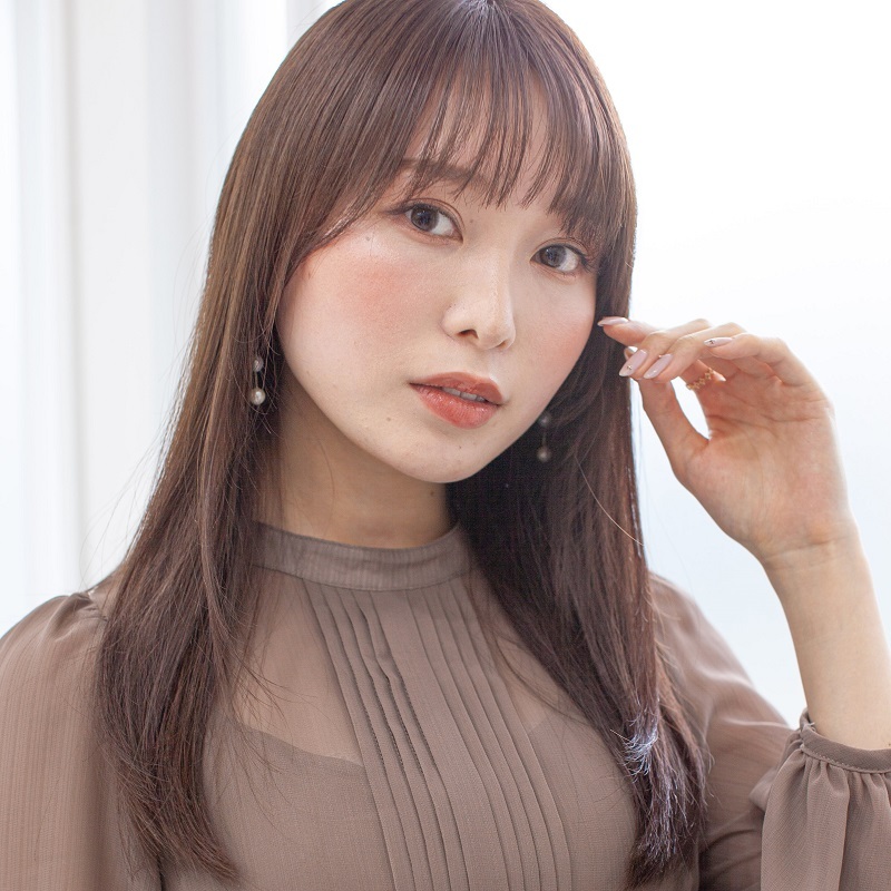 ナチュラルストレート＆ピンクブラウン｜ヘアカタログ Ash 津田沼店